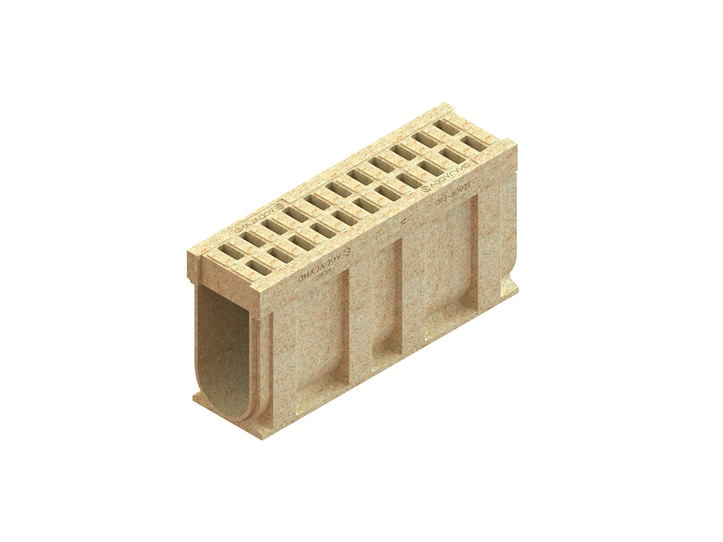 Rigolă Monoblock Mega DN200 H510 din beton cu polimeri clasa de sarcini F900