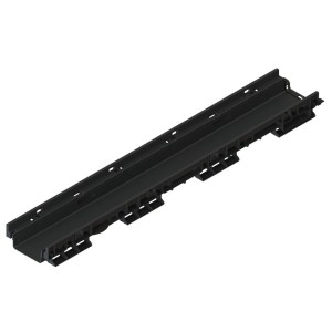 Rigola pluviala PolyMax Basic DN100 H60, modernizată (1000x156x60), cu iesire veticala D110mm, clasa de sarcini C250
