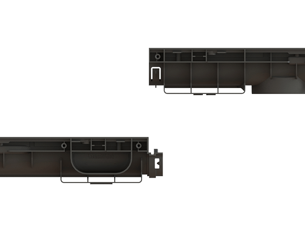 Дренажный водоотводный лоток PolyMax Basic DN100 H80, модернизированный (1000x156x80)