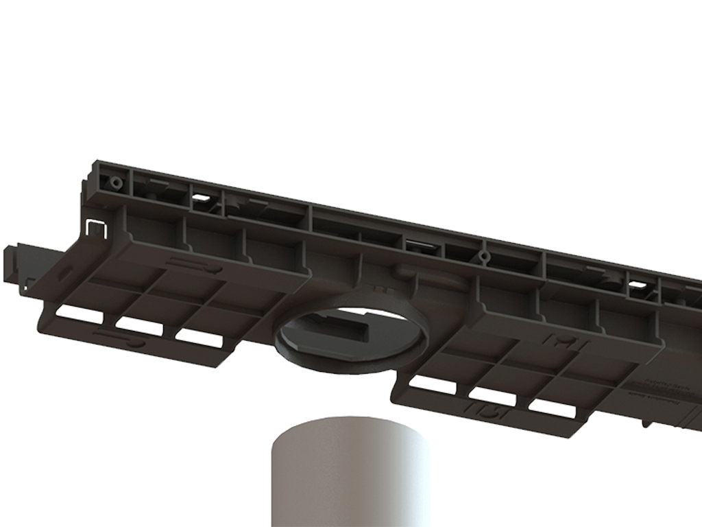 Дренажный водоотводный лоток PolyMax Basic DN100 H60, модернизированный (1000x156x60)