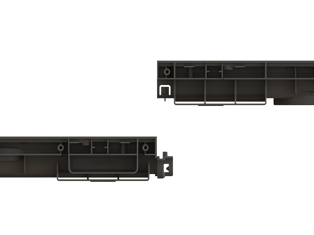 Дренажный водоотводный лоток PolyMax Basic DN100 H60, модернизированный (1000x156x60)