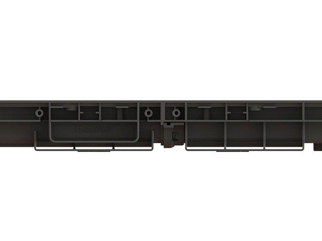 Дренажный водоотводный лоток PolyMax Basic DN100 H60, модернизированный (1000x156x60)