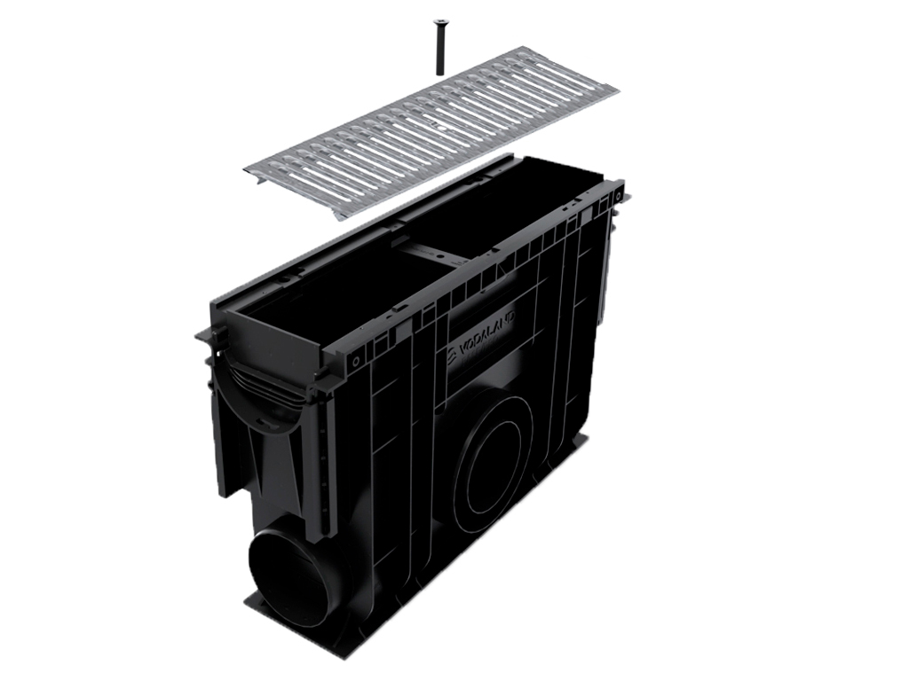 Пескоуловитель Base DN100 H350 с корзиной и 2 переходниками