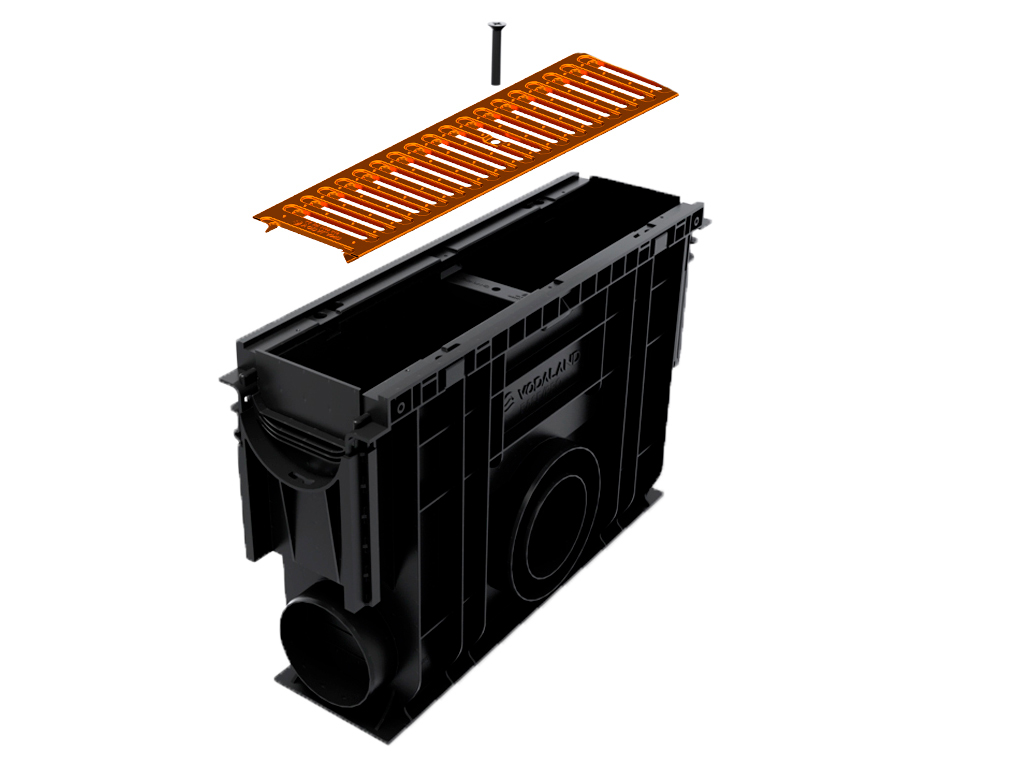 Пескоуловитель Base DN100 H350 с корзиной и 2 переходниками
