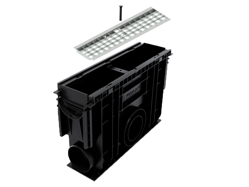 Пескоуловитель Base DN100 H350 с корзиной и 2 переходниками