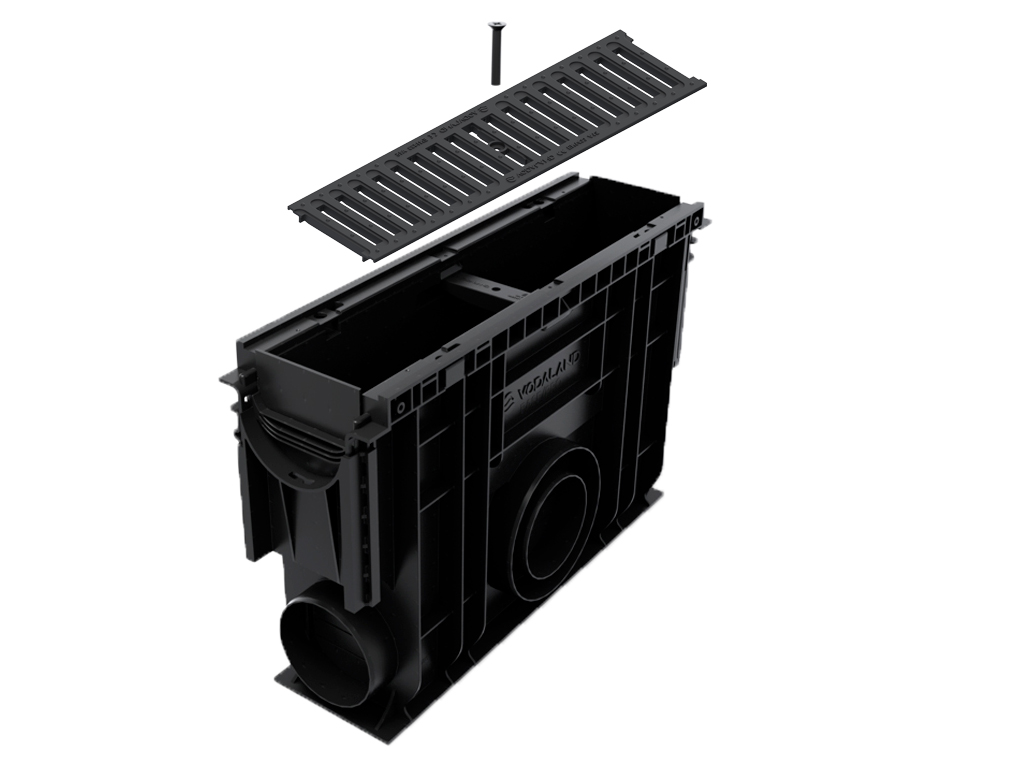 Пескоуловитель Base DN100 H350 с корзиной и 2 переходниками