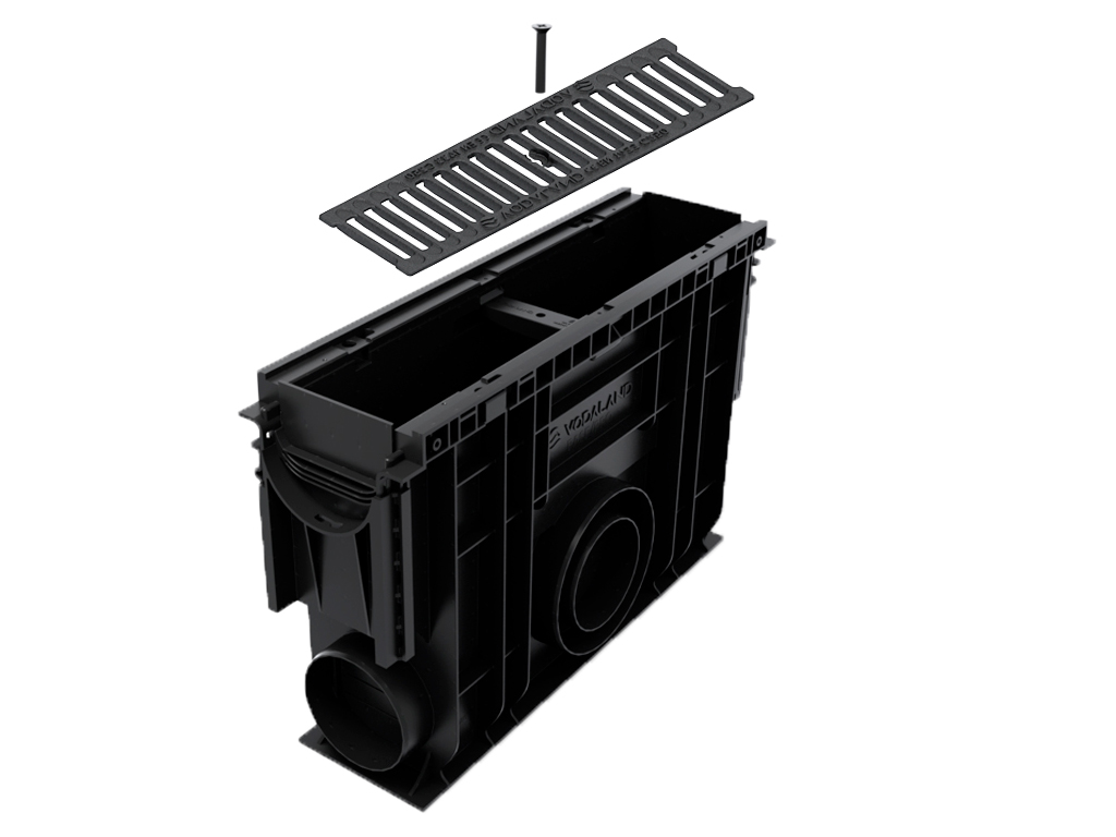Пескоуловитель Base DN100 H350 с корзиной и 2 переходниками