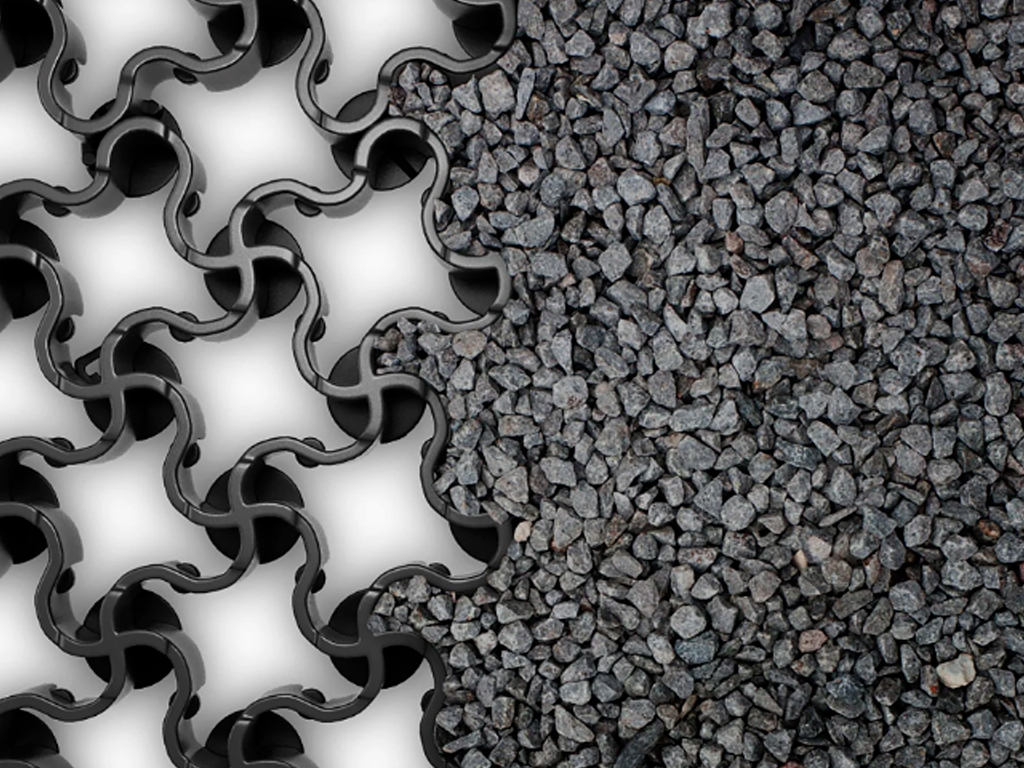 Pavelă ecologică EasyPave din plastic, negru (629x434xH=50 mm)