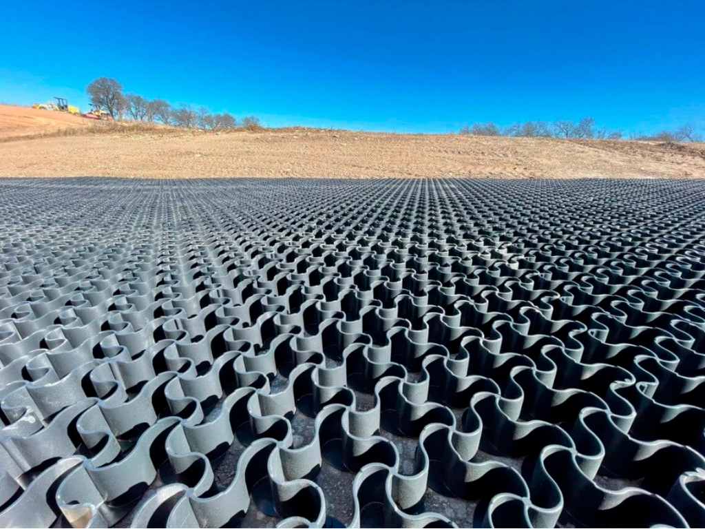 Pavelă ecologică EasyPave din plastic, negru (629x434xH=50 mm)
