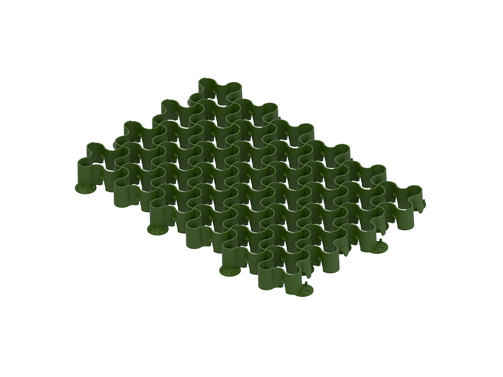 Pavelă ecologică EasyPave din plastic, verde (629x434xH=50 mm)