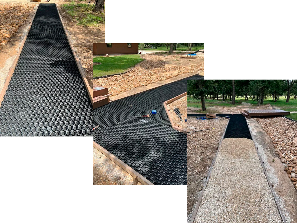 Pavelă ecologică HexPave din plastic, verde închis (579x505xH=30 mm)