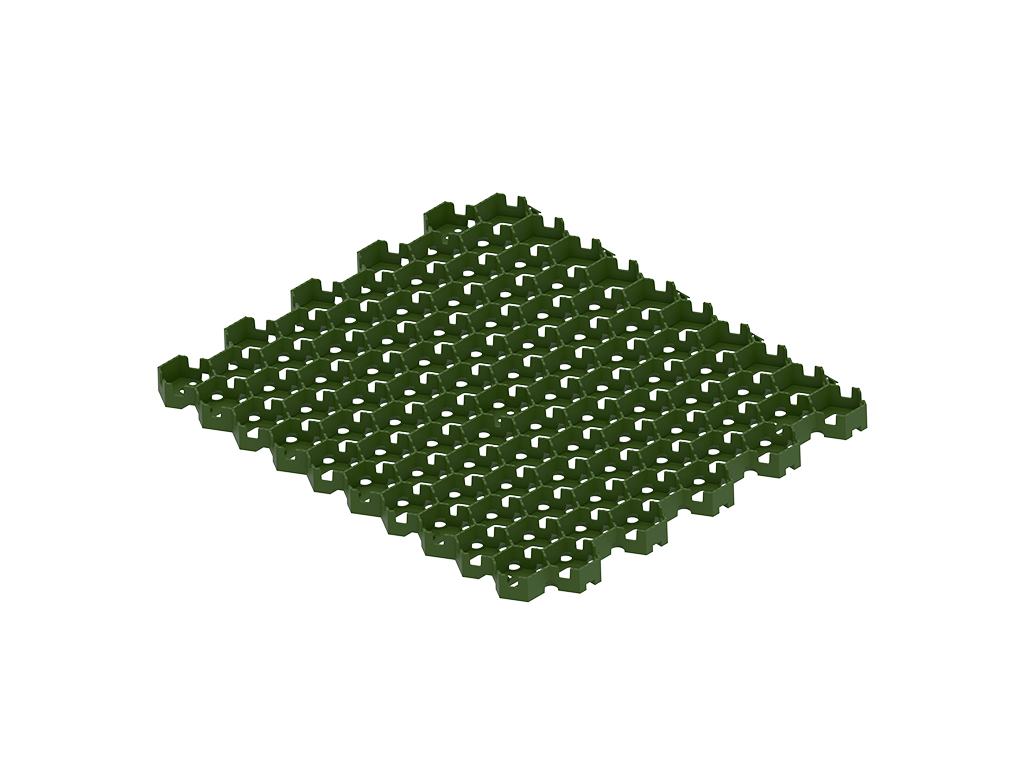 Pavelă ecologică HexPave din plastic, verde (579x505xH=30 mm)