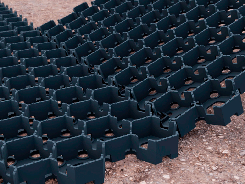 Pavelă ecologică HexPave din plastic, verde (579x505xH=30 mm)