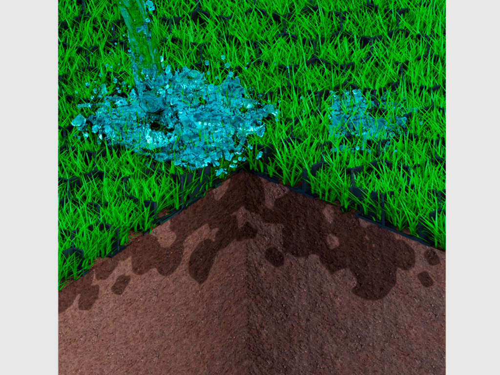 Pavelă ecologică HexPave din plastic, verde (579x505xH=30 mm)