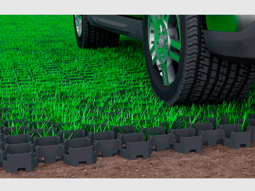 Pavelă ecologică HexPave din plastic, gri (579x505xH=30 mm)