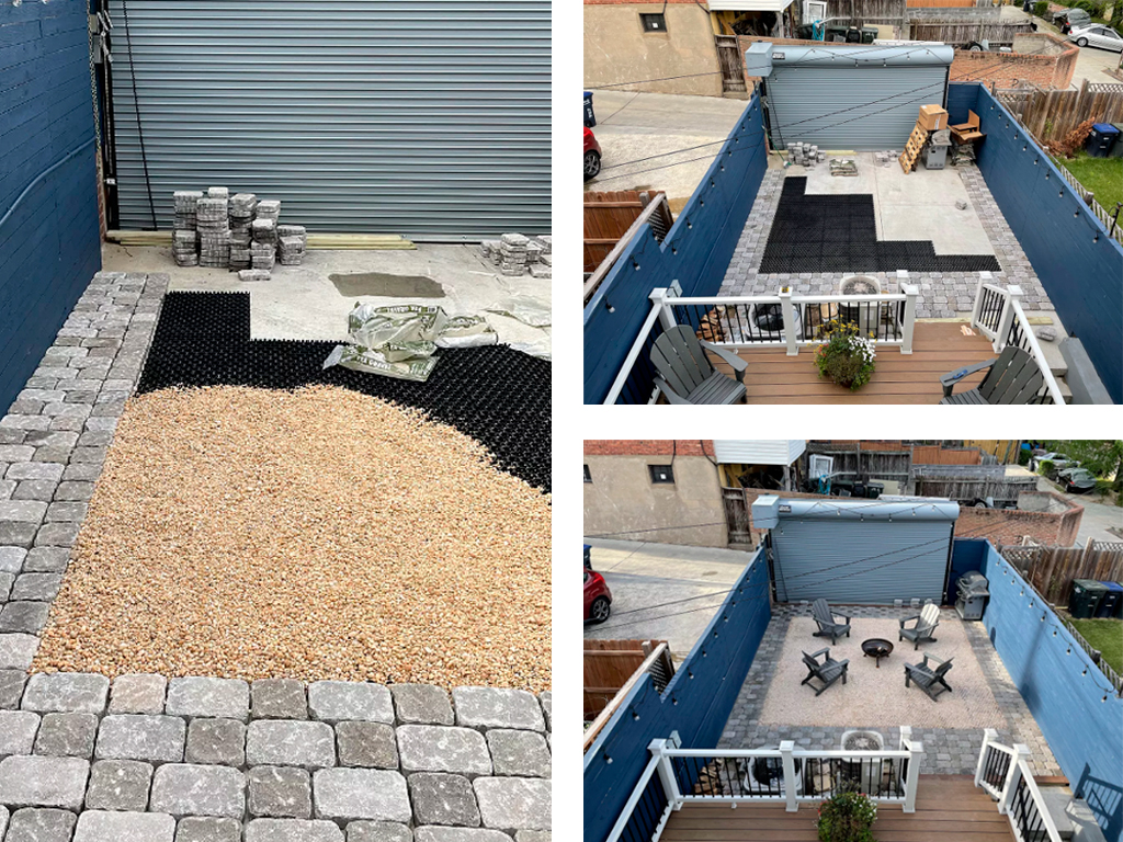 Pavelă ecologică HexPave din plastic, gri (579x505xH=30 mm)