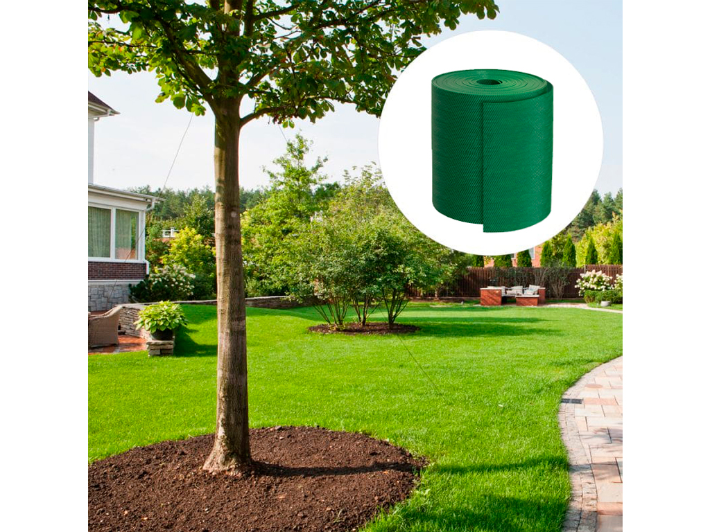 Bordură decorativă pentru grădină GARDEN LAWN, verde (9000х2х150)