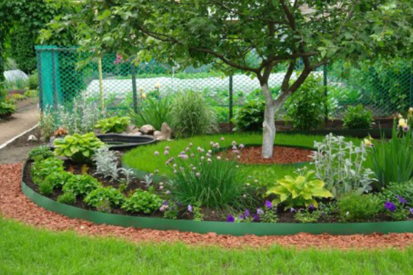 Bordură decorativă pentru grădină GARDEN LAWN, verde (9000х2х150)