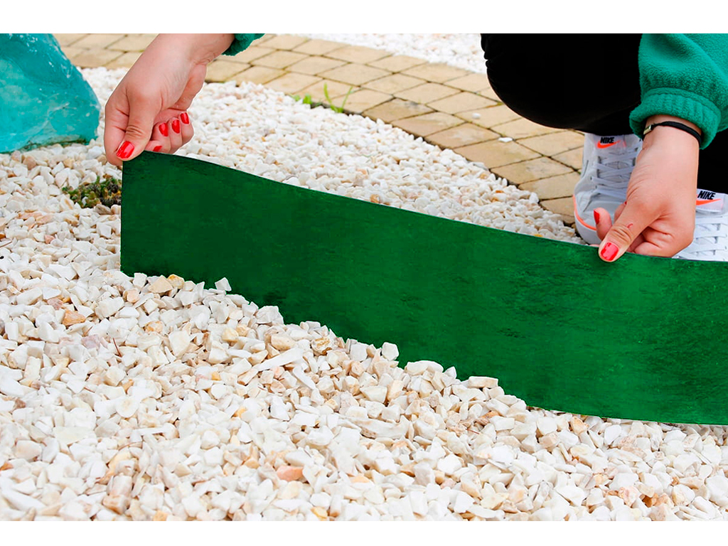 Bordură decorativă pentru grădină GARDEN LAWN, verde (9000х2х150)