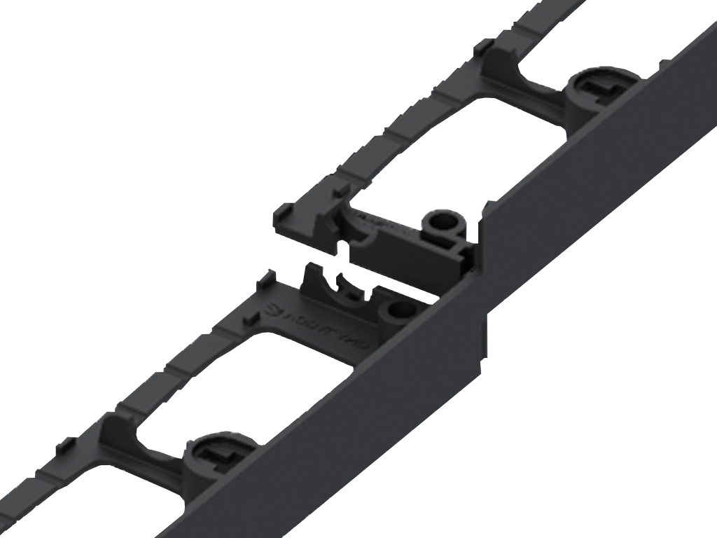 Bordură decorativă din plastic pentru pavaje și amenajare grădină (L=1000mm, H=45mm)