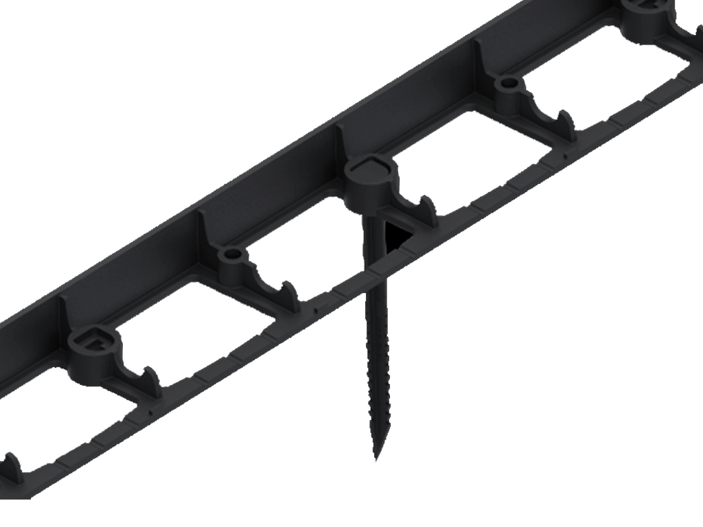 Bordură decorativă din plastic pentru pavaje și amenajare grădină (L=1000mm, H=78mm)