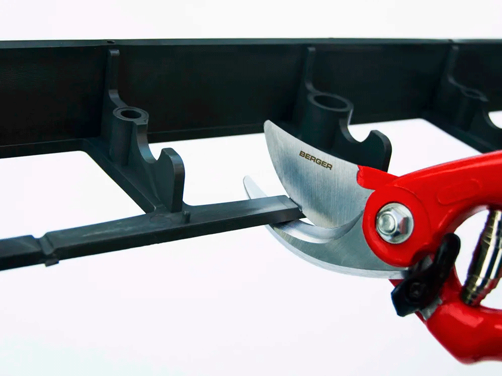 Bordură decorativă din plastic pentru pavaje și amenajare grădină (L=1000mm, H=78mm)