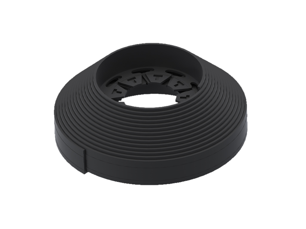 Bordura din plastic New Fix Light negru in set cu ancora 18 buc si fixator 3 buc