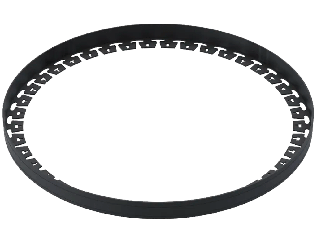 Bordura din plastic New Fix Light negru in set cu ancora 18 buc si fixator 3 buc