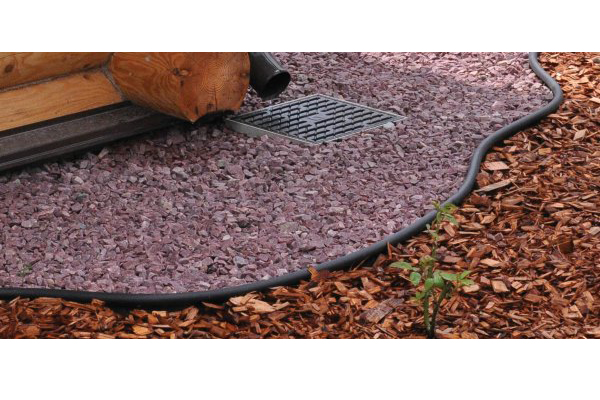 Bordură decorativă pentru grădină COUNTRY STANDARD, negru (9000х12х100)