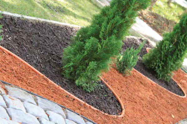 Bordură decorativă pentru grădină COUNTRY STANDARD, maro (9000х12х100)