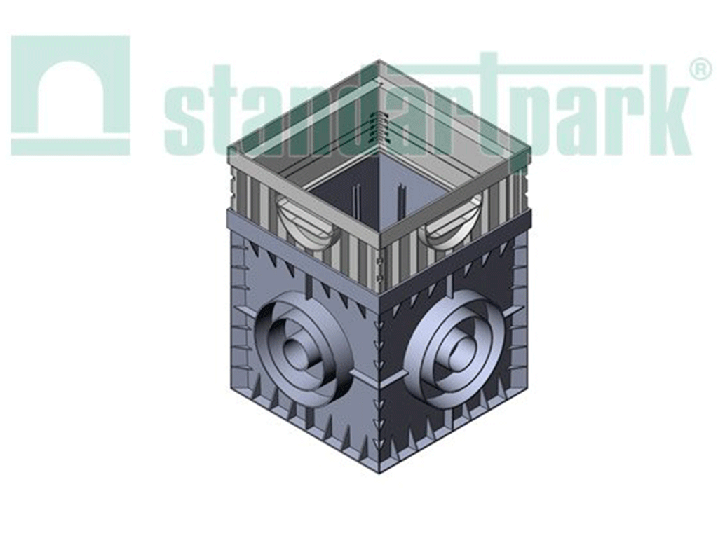 Prelungitor din plastic PolyMax Basiс pentru camin 300x300 (300x300x120)