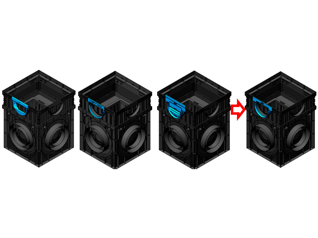 Надставка пластиковая PolyMax Basiс для дождеприемника 300Х300 (300x300x120)