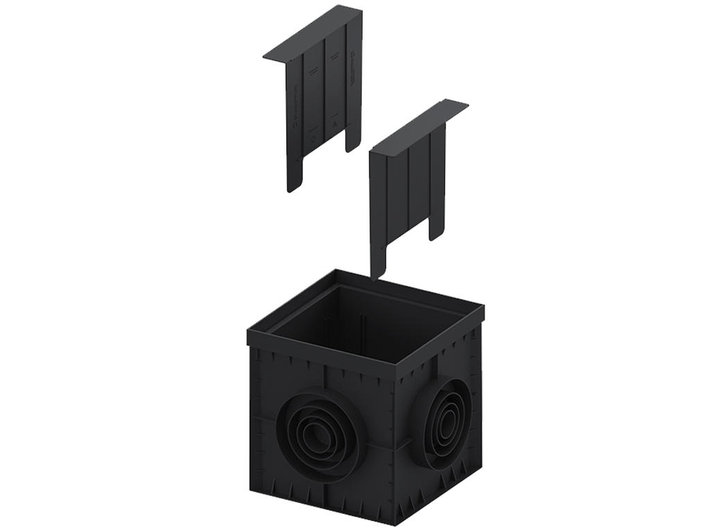 Перегородка-сифон дождеприемника Base 300х300 пластиковая