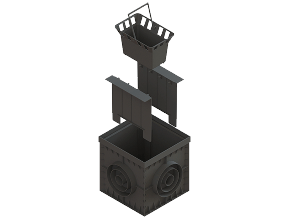 Корзина BASE 245x155x155 для дождеприемника 300х300