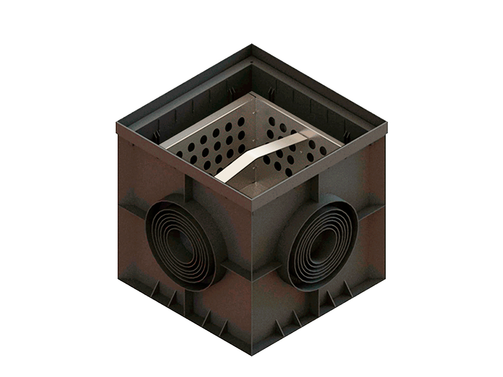 Дождеприемник квадратный ливневой 400x400xH400 мм