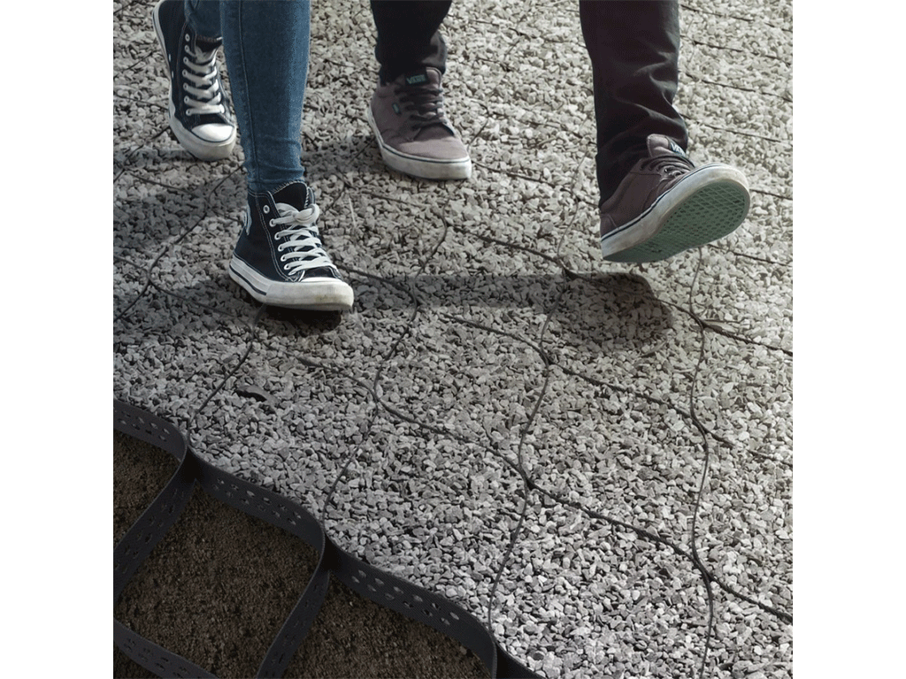 Георешетка TERRA 6000X2550 мм, H=100 мм, ячейка 220x220 мм (13,5 кг/модуль, S=15,3м2)