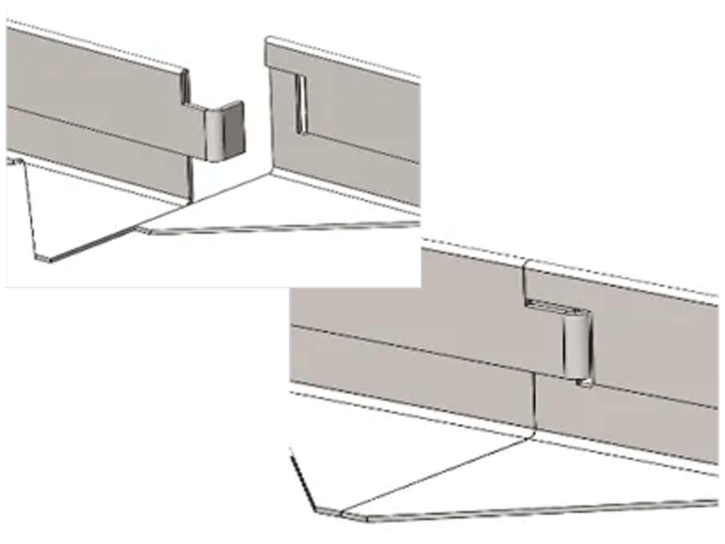 Bordura decorativa pentru pavaje si amenajare gradina STEEL EDGING (L=1000mm, H150mm)