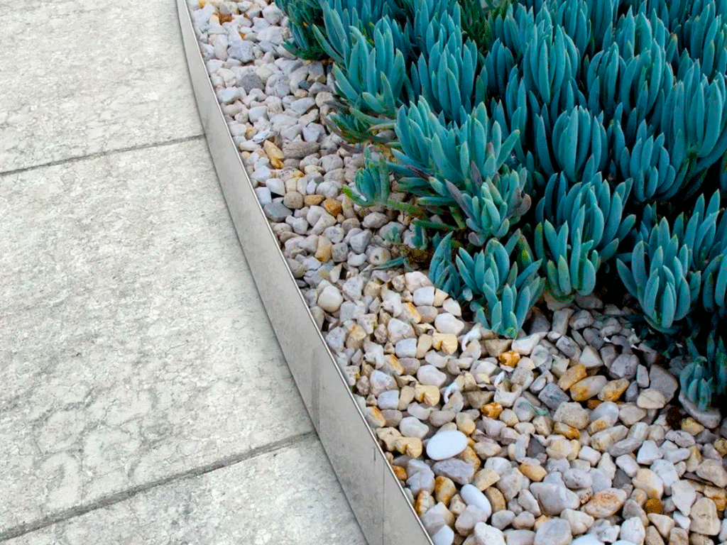 Bordura decorativa pentru pavaje si amenajare gradina STEEL EDGING (L=1000mm, H150mm)