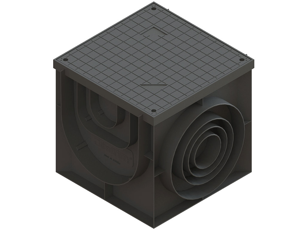 Крышка пластиковая для дождеприемника 400х400 А15 (388x388x24)