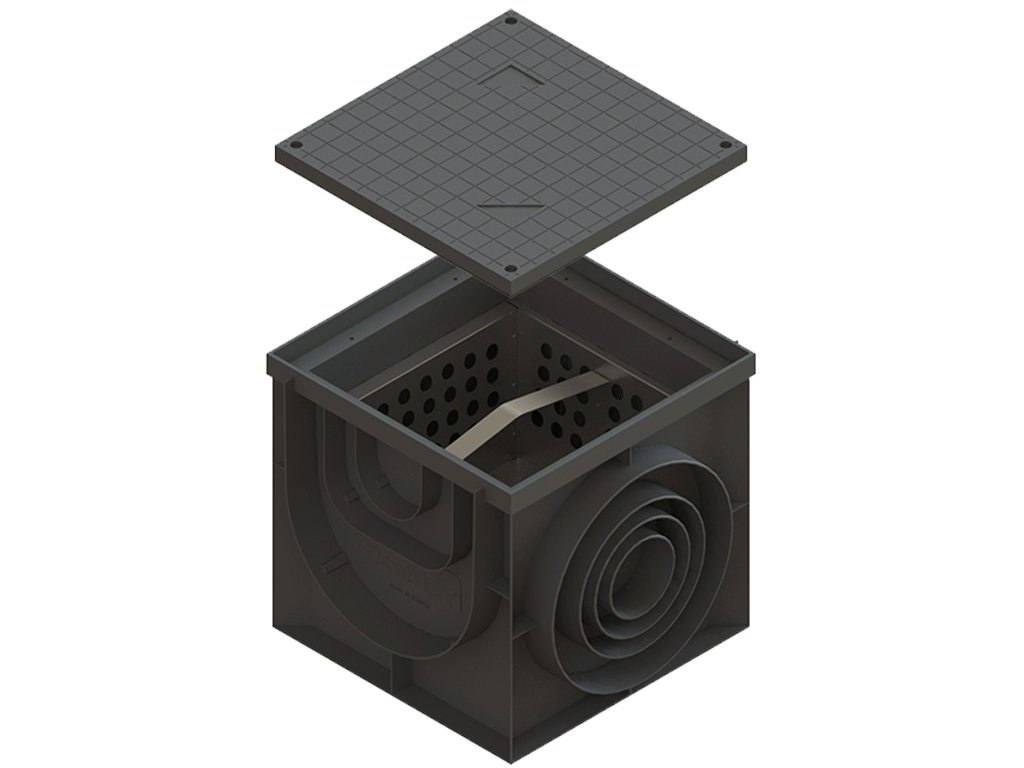 Крышка пластиковая для дождеприемника 400х400 А15 (388x388x24)