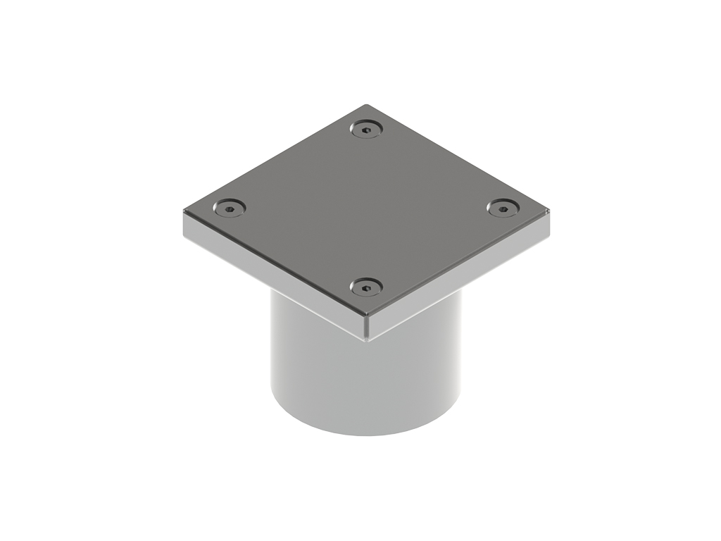 Ревизия из нержавеющей стали 150x150 с вертикальным выходом D110 мм, класс нагрузки L15 согласно EN 1253