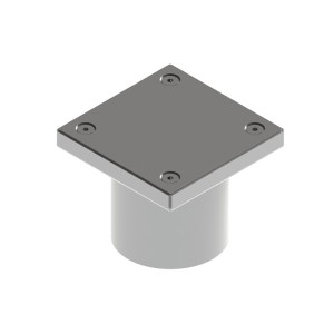 Ревизия из нержавеющей стали 150x150 с вертикальным выходом D110 мм, класс нагрузки M125 согласно EN 1253