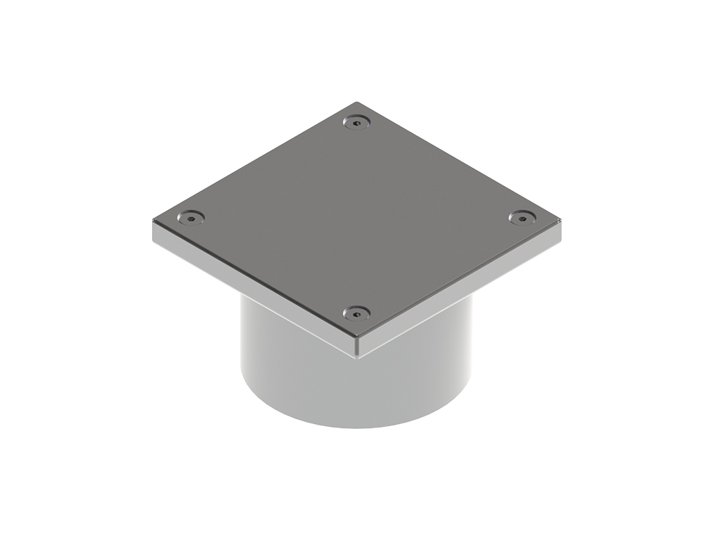 Ревизия из нержавеющей стали 200x200 с вертикальным выходом D160мм, класс нагрузки M125 согласно EN 1253