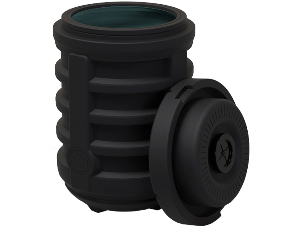 Camin apometru D560 H850 cu capac, fabricat din polietilena