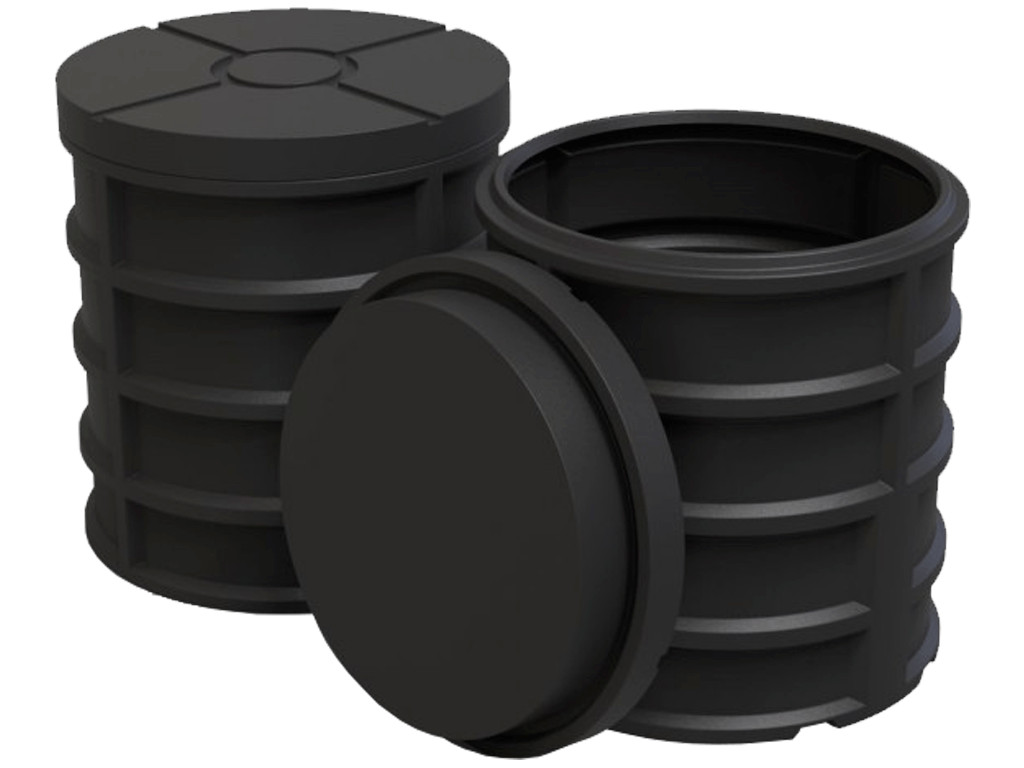 Camin apometru D810 H870 cu capac, fabricat din polietilena (PE)