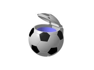 Урна для мусора D500мм, в форме футбольного мяча мяч