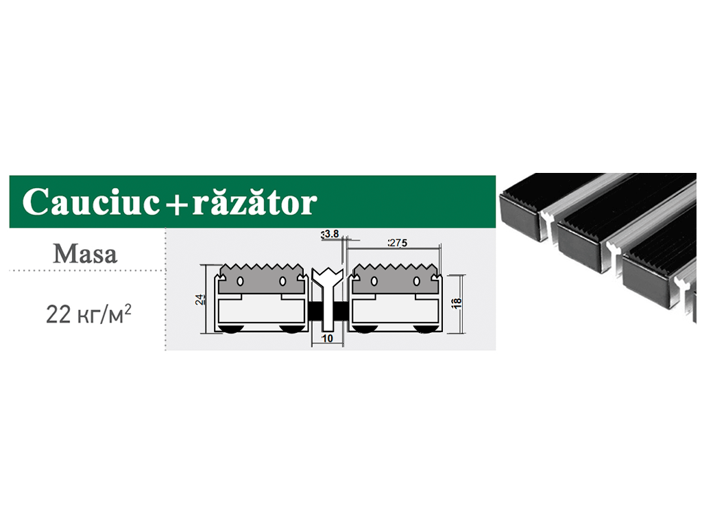 Stergator picioare CITY (CAUCIUC+RAZATOR)