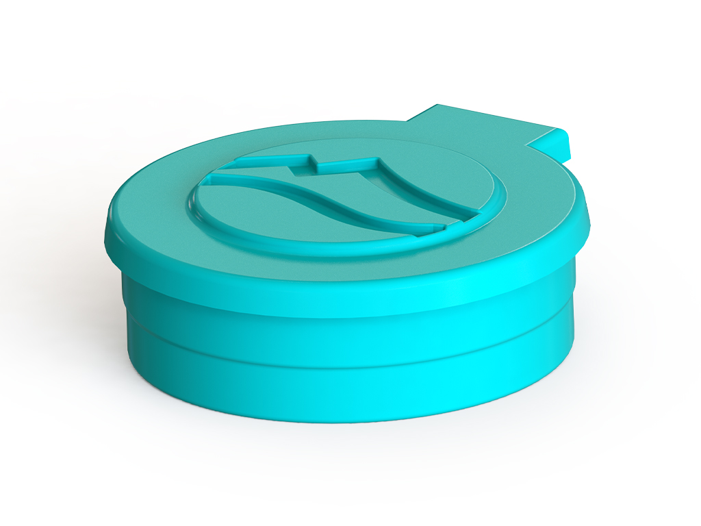 Capac din fibra de sticla pietonal pentru gura de acces D=620mm, Logo Vodaland, clasa A15