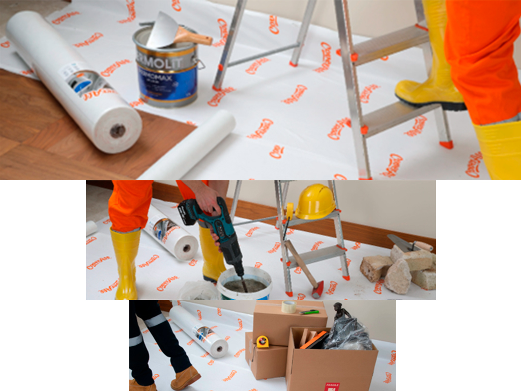 Husă de protecție multifuncțională CoverAll, rolă 1 x 10 metri, greutatea 120 g/m2