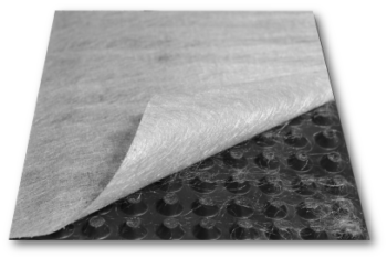 Шиповидная геомембрана с термоскрепленным геотекстилем Drenfol 500+110